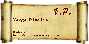 Varga Placida névjegykártya